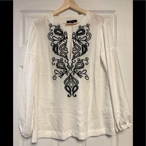 Nanette Lepore Embroidered Top